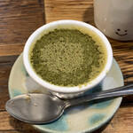 Higashishinjuku Sanrasa - 本日のおデザ（抹茶と小豆のぷりん）コーヒー付 ¥500