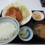 三喜食堂 - あじ･イカ ミックス定食　小ライス780円