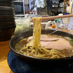 Bisutoro Furasan No Ryouriten - 麺は中太の麺でした。