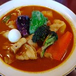 Karumaru - やわらか豚しゃぶ赤いか～るスープ