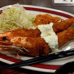 ごはんもおいしい喫茶店 ロン - 有頭エビフライ定食