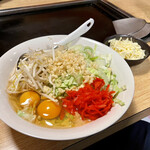 舞留土 - 紅生姜もんじゃ（大盛り）＋チーズ