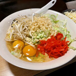 舞留土 - 紅生姜もんじゃ（大盛り）＋チーズ