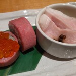 しゃぶしゃぶ　すき鍋　おもき - 巻き寿司が最高でした！となりにある松阪豚の冷静も美味しかったです！