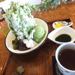 牛島製茶　和cafe Leaf Heart - 牛島製茶リーフハートさんに行きました。これは八女金時　\６３０