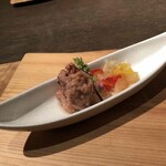 界 アンジン - 烏賊メンチ南蛮漬け