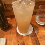 焼鳥 うの - 鳳凰美田 桃酒 ソーダ割