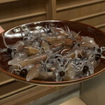 片折 - 活ホタルイカの釜揚げ