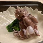 片折 - 活ホタルイカの釜揚げ