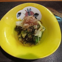 和食 おの寺 - 春キャベツと布海苔　オカヒジキのおひたし
                造り　平政　コチ