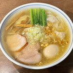 らぁ麺 すぎ本 - 塩味玉らぁ麺＋ワンタン