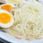 Rairai Tei - 2022年1月　塩ワンタン麺の麺の具合