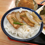 越前 - 生姜焼きご飯完成