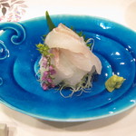 新ばし 星野 - 鱸のあらい