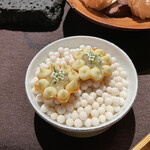 sincere - アミューズ③ パースニップと帆立