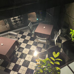 sincere - テラス席を上から見下ろす。