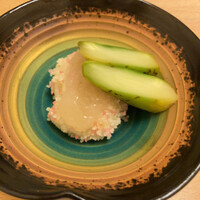 すざき町食・心旬ぎく - 帆立の真挽粉揚　アスパラ、新玉ねぎソース