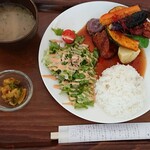 cafe petit pas - 道産チキンの特製黒酢酢鶏　600円