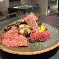 和牛焼肉 伍感 - 松阪牛希少部位3点盛り