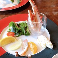 かに道楽 新宿本店 - 茹でタラバカニプレート