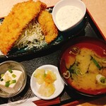 さくら水産 - "生"あじフライ定食 おかずアップ！