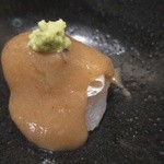 神保町 傳 - スズキの梅肉和え