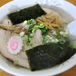 ひろし食堂 - チャーシュー麺・塩（上から）（2023.2）