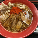 Kuroki Seimen Shakariki Yuu - 旨辛醤油豚バラ細麺（替玉1玉付き）920円