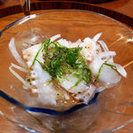 古長 - 懐石貴船3675円（税込）の先付け　明石だこのカルパッチョです。