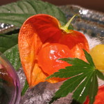 日本料理 みや  - 温泉卵の黄味　西京味噌漬け