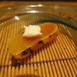 日本料理 みや  - 唐墨　西京味噌漬け　クリームチーズ添え