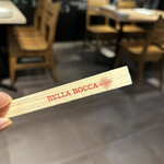 BELLA BOCCA - お箸にも店名が♡