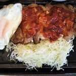 わ楽 - 同行者のガリバタポーク