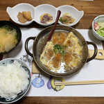 Shuraku Yamaoka - 能登ぶたカツ鍋定食 900円
