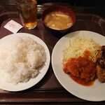 麦酒倶楽部 ポパイ - 日替りランチ　\500(23-03)