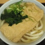 かのや 新橋駅構内店 - きつね・うどん（並）　～　上空より