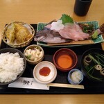 海鮮・寿司 舞 - ランチ（タカノハダイの刺身）