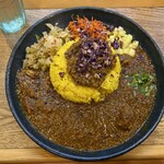 ホールスパイスカレー青藍 - カレーZ定食2種盛り