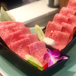 ``Misuji'' allows you to enjoy the flavor of meat and the sweetness of fat at the same time.