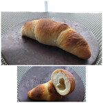 菓子とパン 大楠 - ◆天然酵母の塩バターパン（181円）・・中にはよつ葉バターが入り、生地の食感もいいでこと。 これ気に入りました。♪