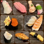 万両 - 上にぎり寿司ランチ　2800円