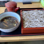 そば処武源 - 料理写真:カレー南セイロ（蕎麦半分）