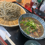 粗挽きそば 手打ち 日本橋福田雅之 - 肉汁つけ蕎麦 十割蕎麦 1100円