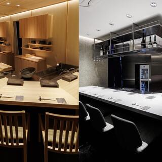 雰囲気の違う２つの空間にそれぞれ店名を使い分けてご案内