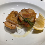 トラットリア・エンツォ - 鶏もも肉のディアボラ風ソテー