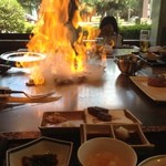 鉄板焼ステーキ 一ッ葉ミヤチク - H25.7  ファイヤ〜