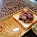 鉄板焼ステーキ 一ッ葉ミヤチク - H25.7  グランドチャンピオン牛ロース