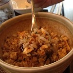 鉄板焼ステーキ 一ッ葉ミヤチク - H25.7  ご飯をチャーハンにして頂きました。