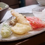 桶家乃隠居 - 天ぷら８品 後半