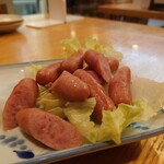 やぶ善 - ”和風”にすることができなかった(個人的責任)ウインナー。